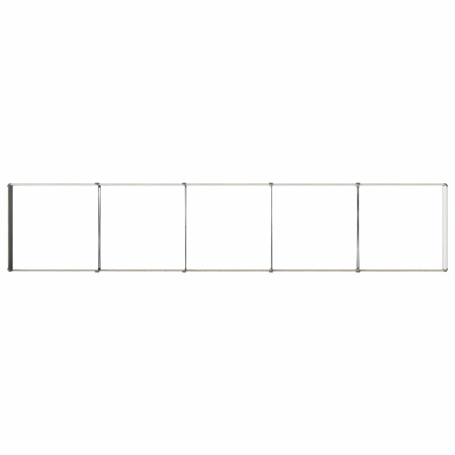 Verhoogd Tuinbed Houtbruin 400 x 80 x 24 cm koudgewalst staal