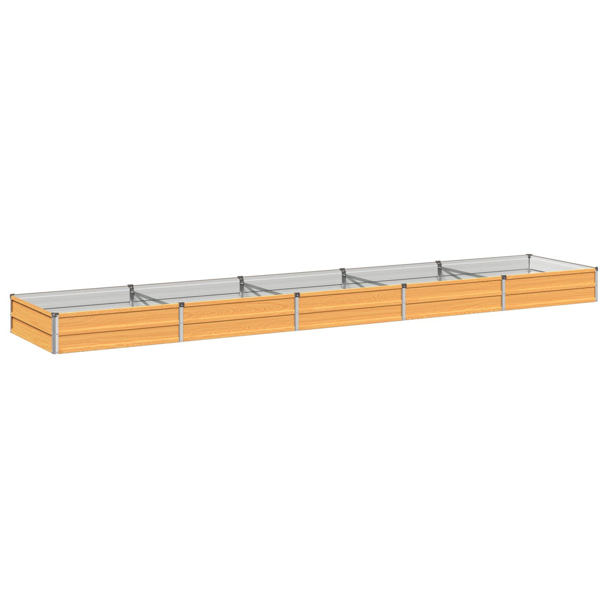 Verhoogd Tuinbed Naturel 400 x 80 x 24 cm koudgewalst staal