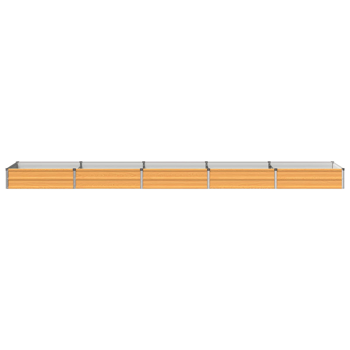 Verhoogd Tuinbed Naturel 400 x 80 x 24 cm koudgewalst staal