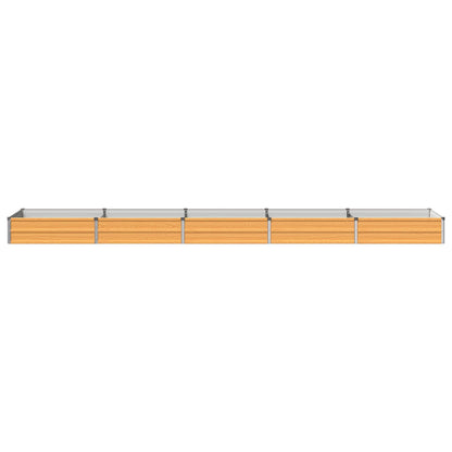 Verhoogd Tuinbed Naturel 400 x 80 x 24 cm koudgewalst staal