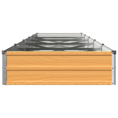 Verhoogd Tuinbed Naturel 400 x 80 x 24 cm koudgewalst staal