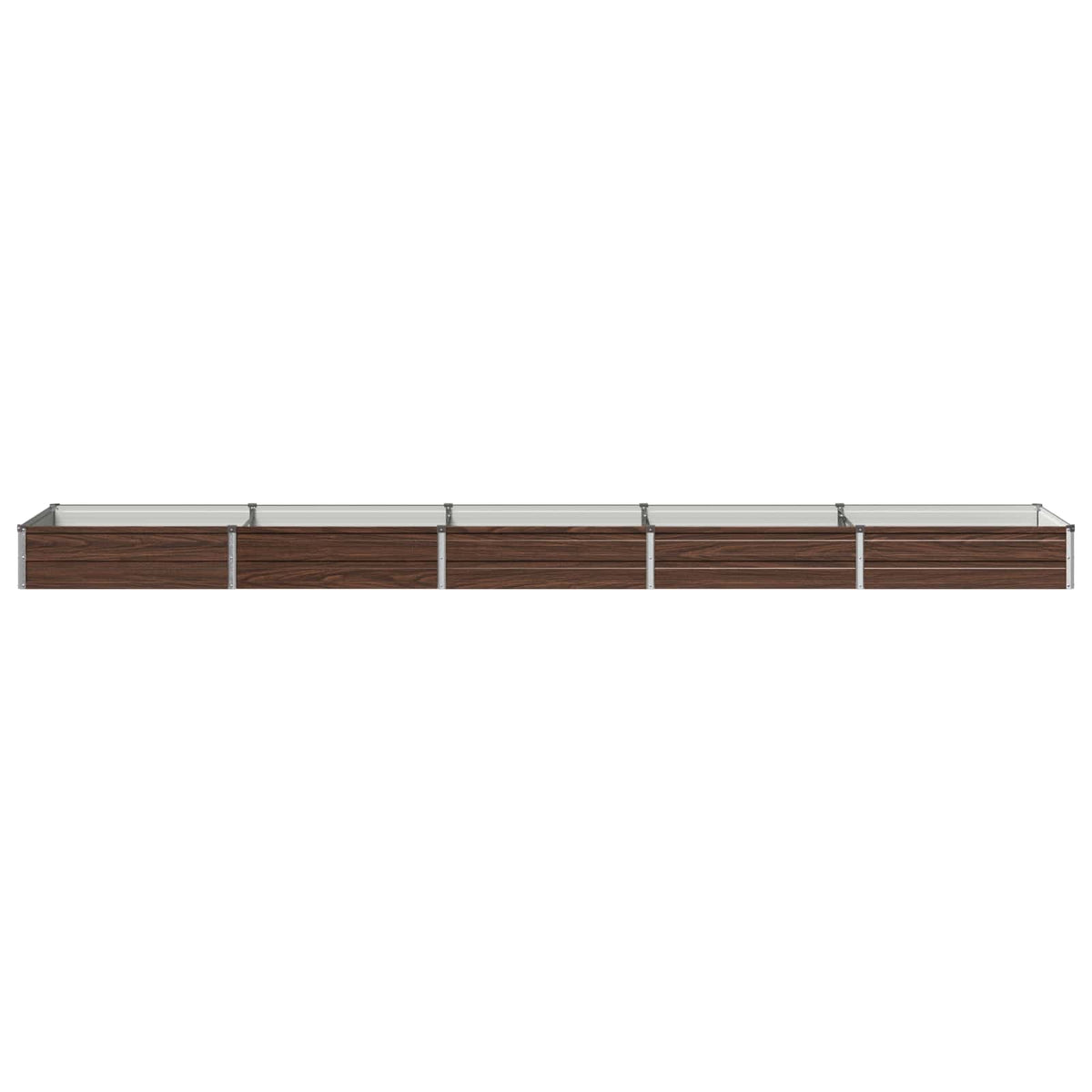 Verhoogd Tuinbed Zwart 400 x 80 x 24 cm koudgewalst staal