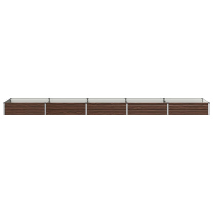 Verhoogd Tuinbed Zwart 400 x 80 x 24 cm koudgewalst staal