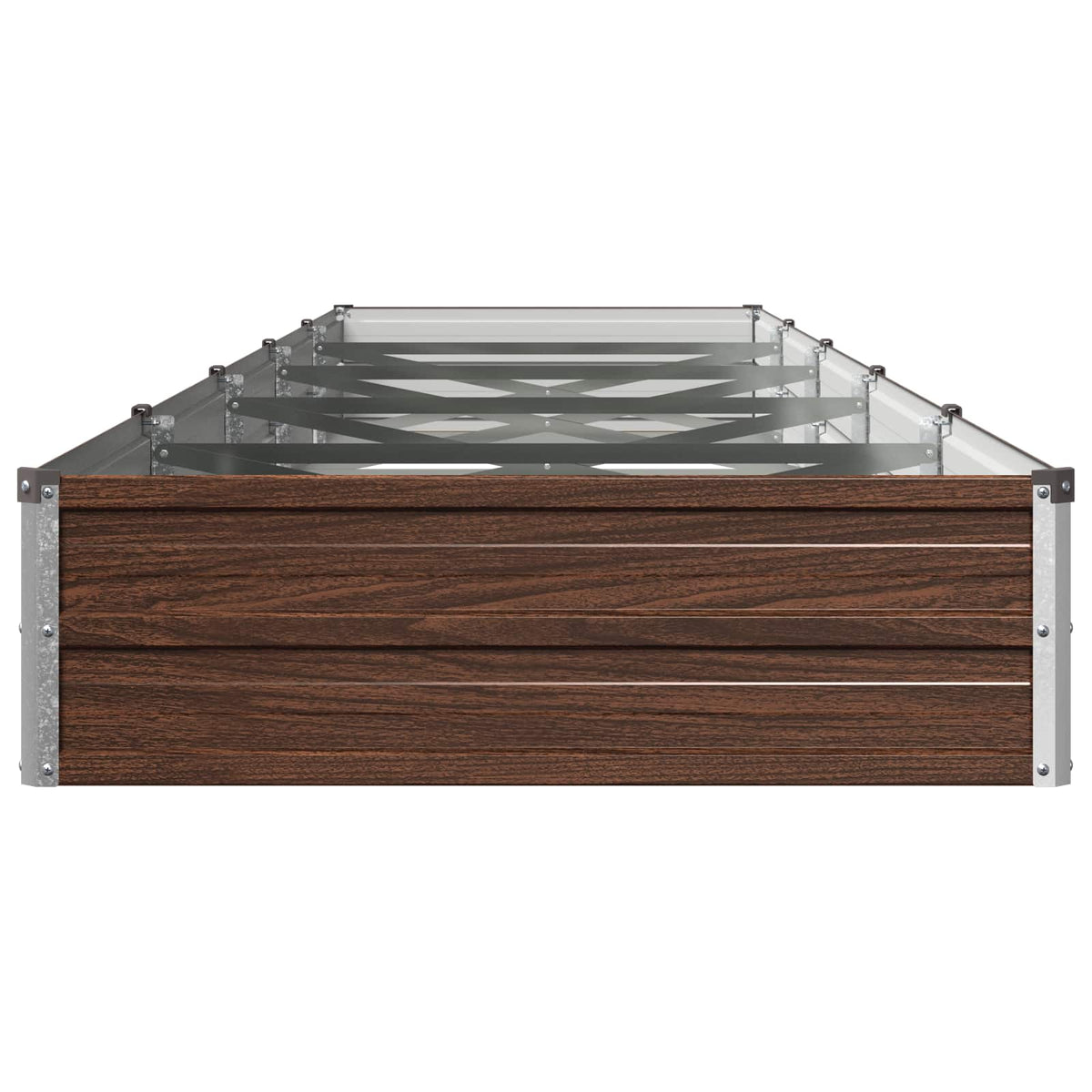 Verhoogd Tuinbed Zwart 400 x 80 x 24 cm koudgewalst staal