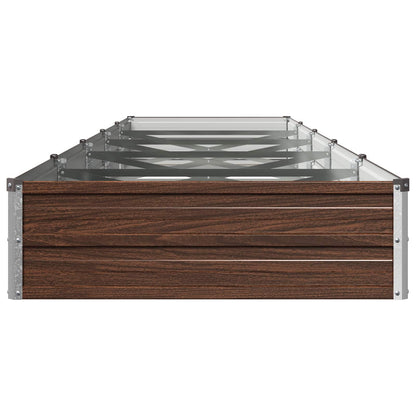 Verhoogd Tuinbed Zwart 400 x 80 x 24 cm koudgewalst staal