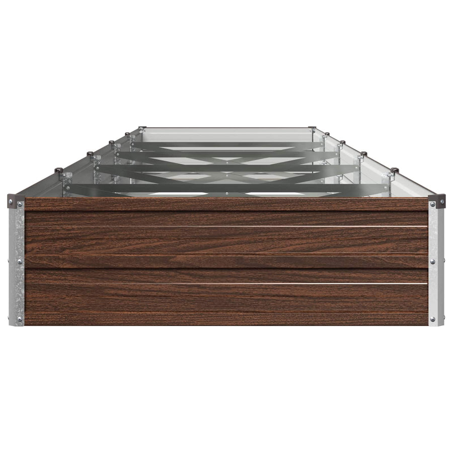 Verhoogd Tuinbed Zwart 400 x 80 x 24 cm koudgewalst staal