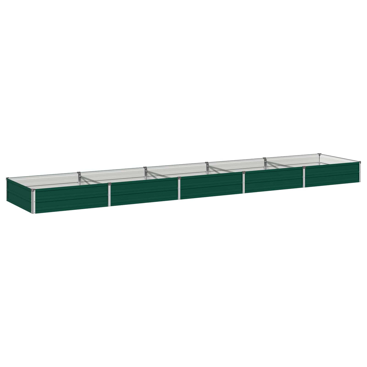 Verhoogd Tuinbed Groen 400 x 80 x 24 cm koudgewalst stalen