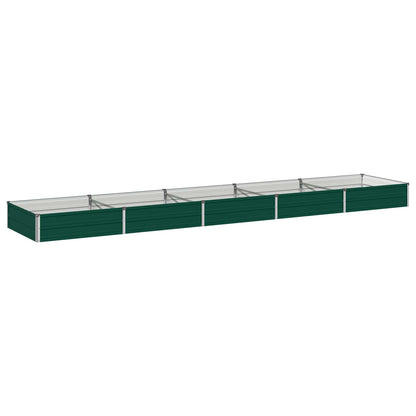 Verhoogd Tuinbed Groen 400 x 80 x 24 cm koudgewalst stalen