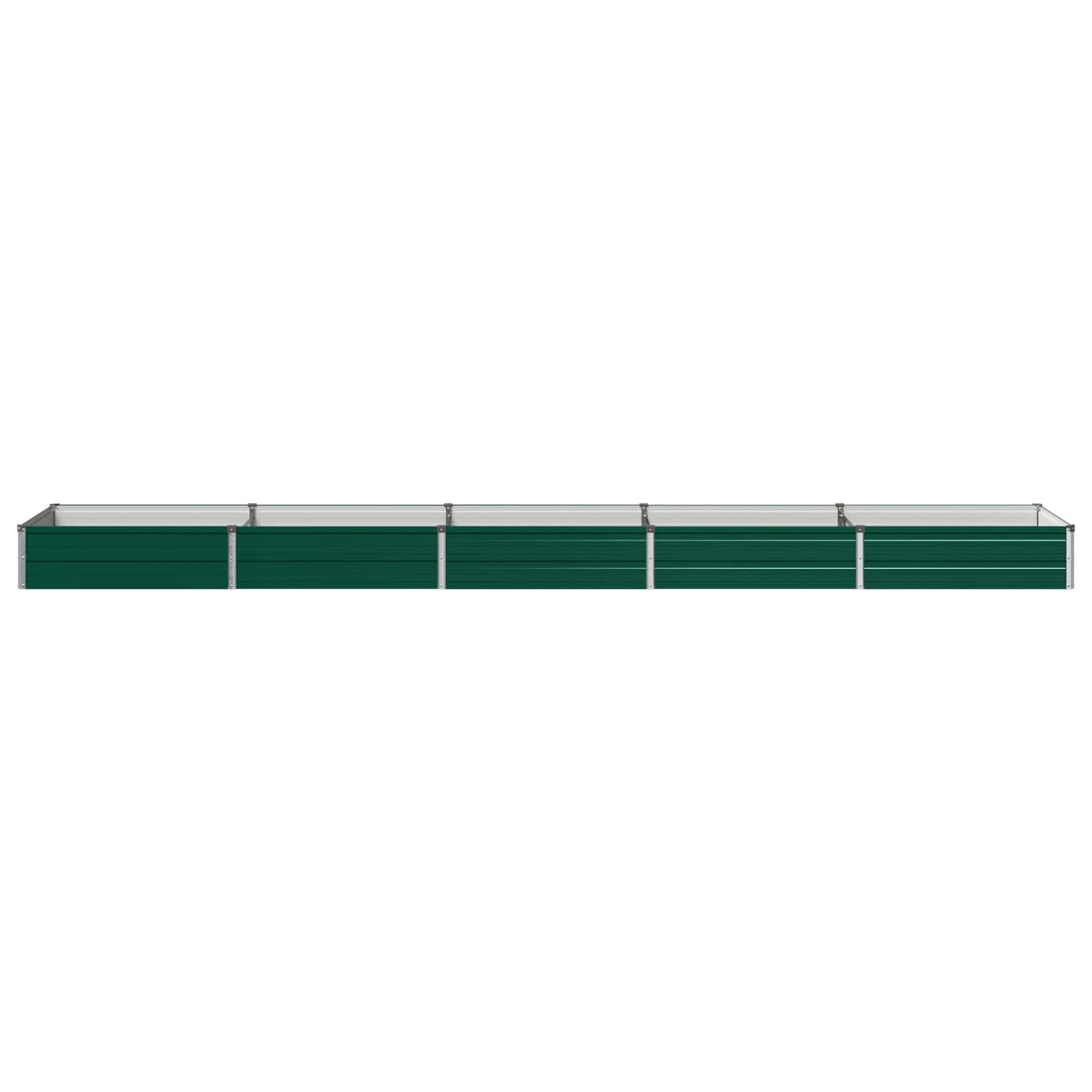 Verhoogd Tuinbed Groen 400 x 80 x 24 cm koudgewalst stalen