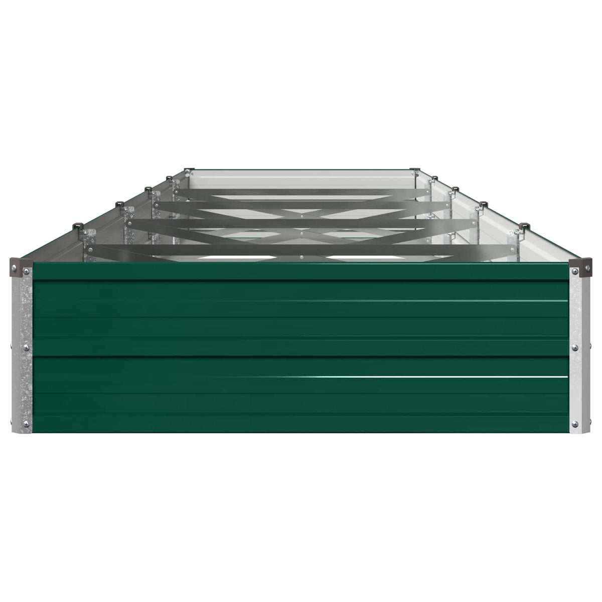 Verhoogd Tuinbed Groen 400 x 80 x 24 cm koudgewalst stalen