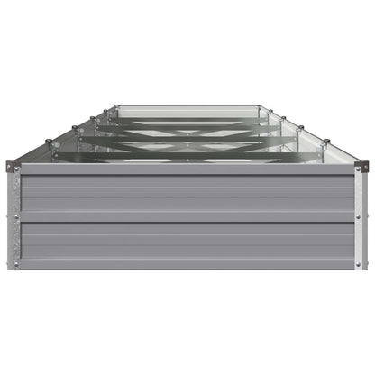 Verhoogd Tuinbed Grijs 400 x 80 x 24 cm koudgewalst staal
