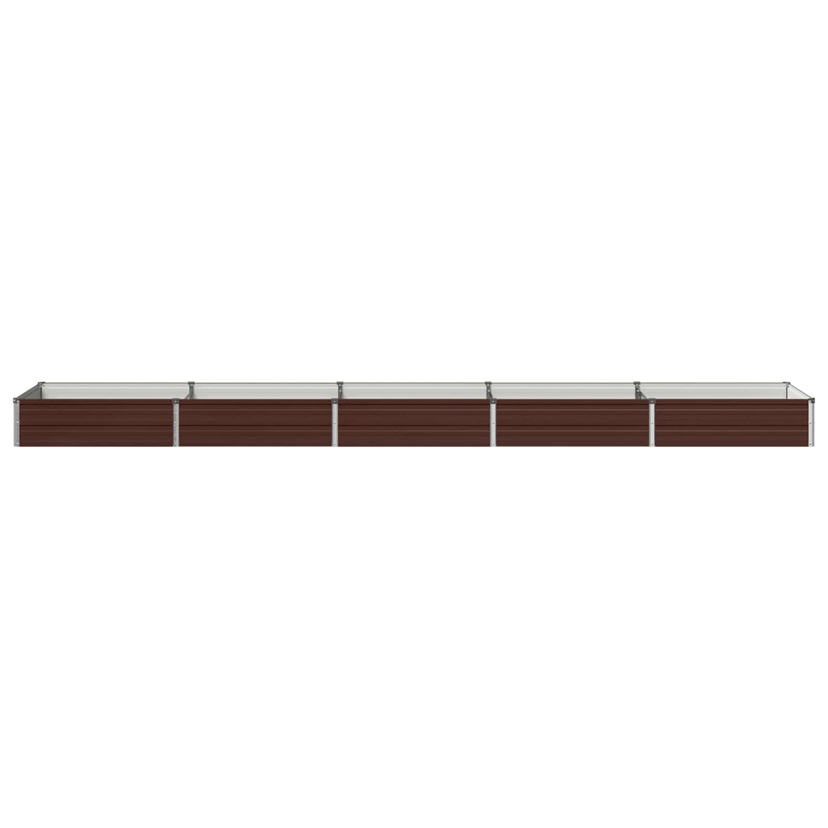 Verhoogd Tuinbed Bruin 400 x 80 x 24 cm koudgewalst staal