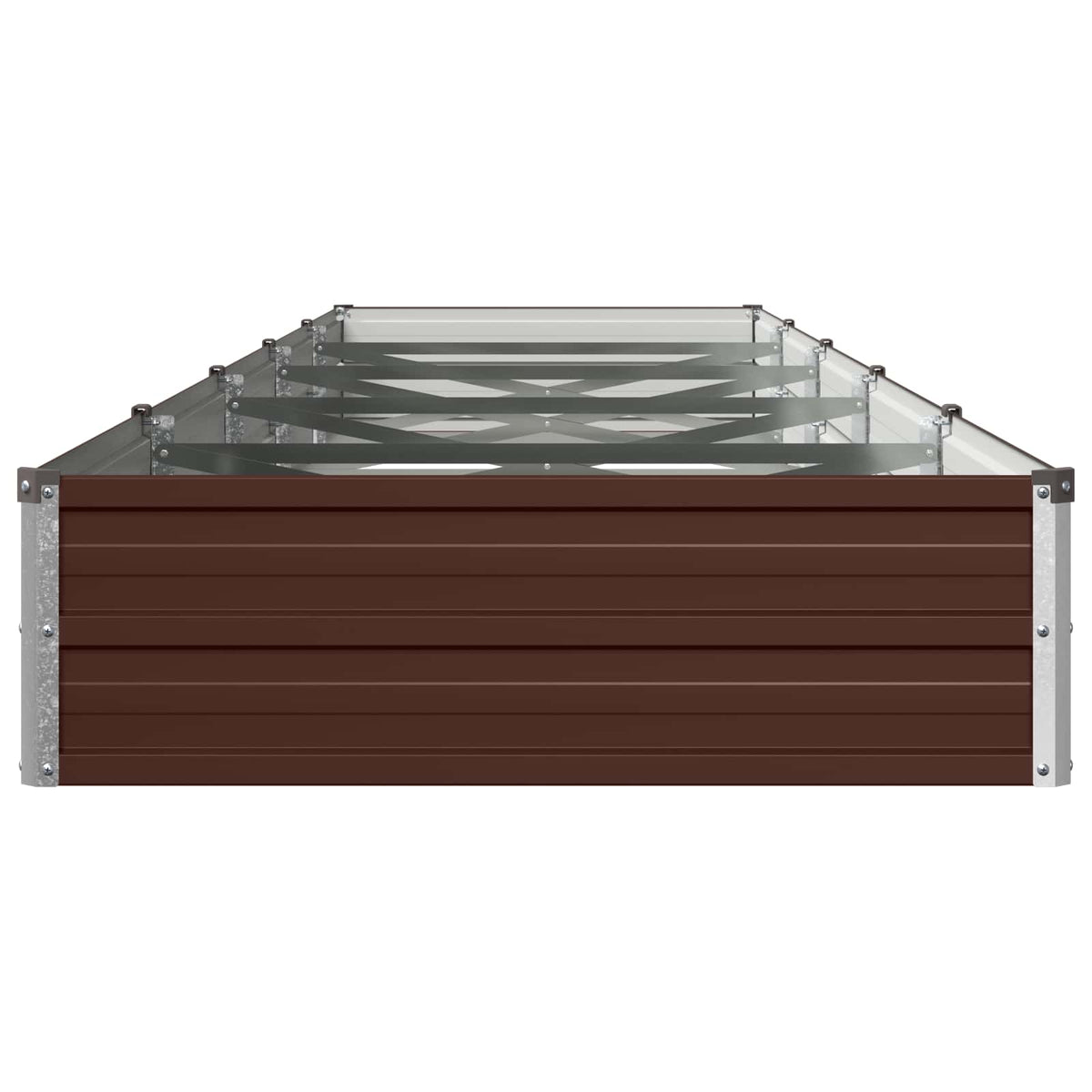 Verhoogd Tuinbed Bruin 400 x 80 x 24 cm koudgewalst staal
