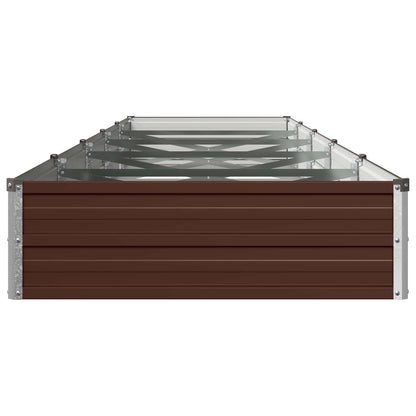 Verhoogd Tuinbed Bruin 400 x 80 x 24 cm koudgewalst staal