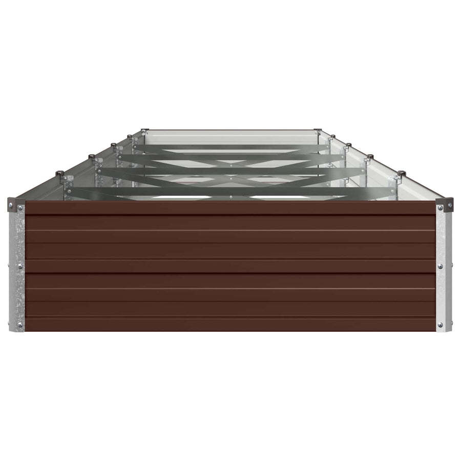 Verhoogd Tuinbed Bruin 400 x 80 x 24 cm koudgewalst staal