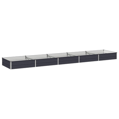 Verhoogd Tuinbed Antracietkleurig 400 x 80 x 24 cm