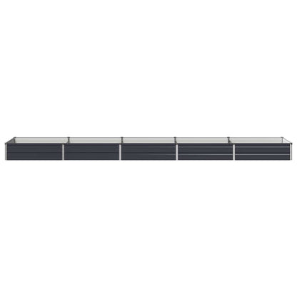 Verhoogd Tuinbed Antracietkleurig 400 x 80 x 24 cm