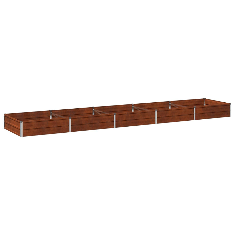 Verhoogd Tuinbed Roestig 400 x 80 x 24 cm corton