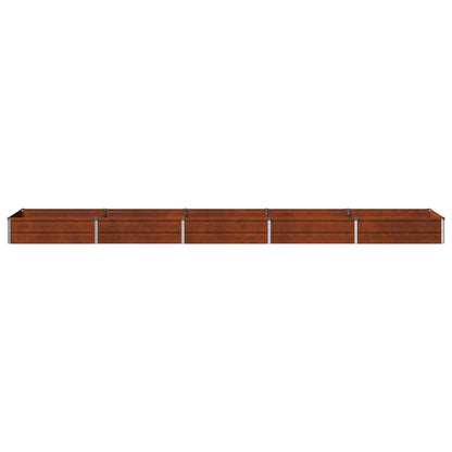 Verhoogd Tuinbed Roestig 400 x 80 x 24 cm corton