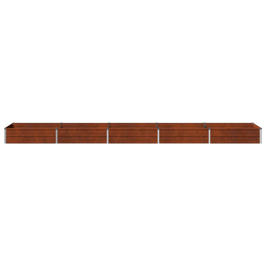 Verhoogd Tuinbed Roestig 400 x 80 x 24 cm corton