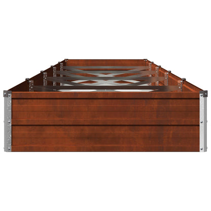 Verhoogd Tuinbed Roestig 400 x 80 x 24 cm corton