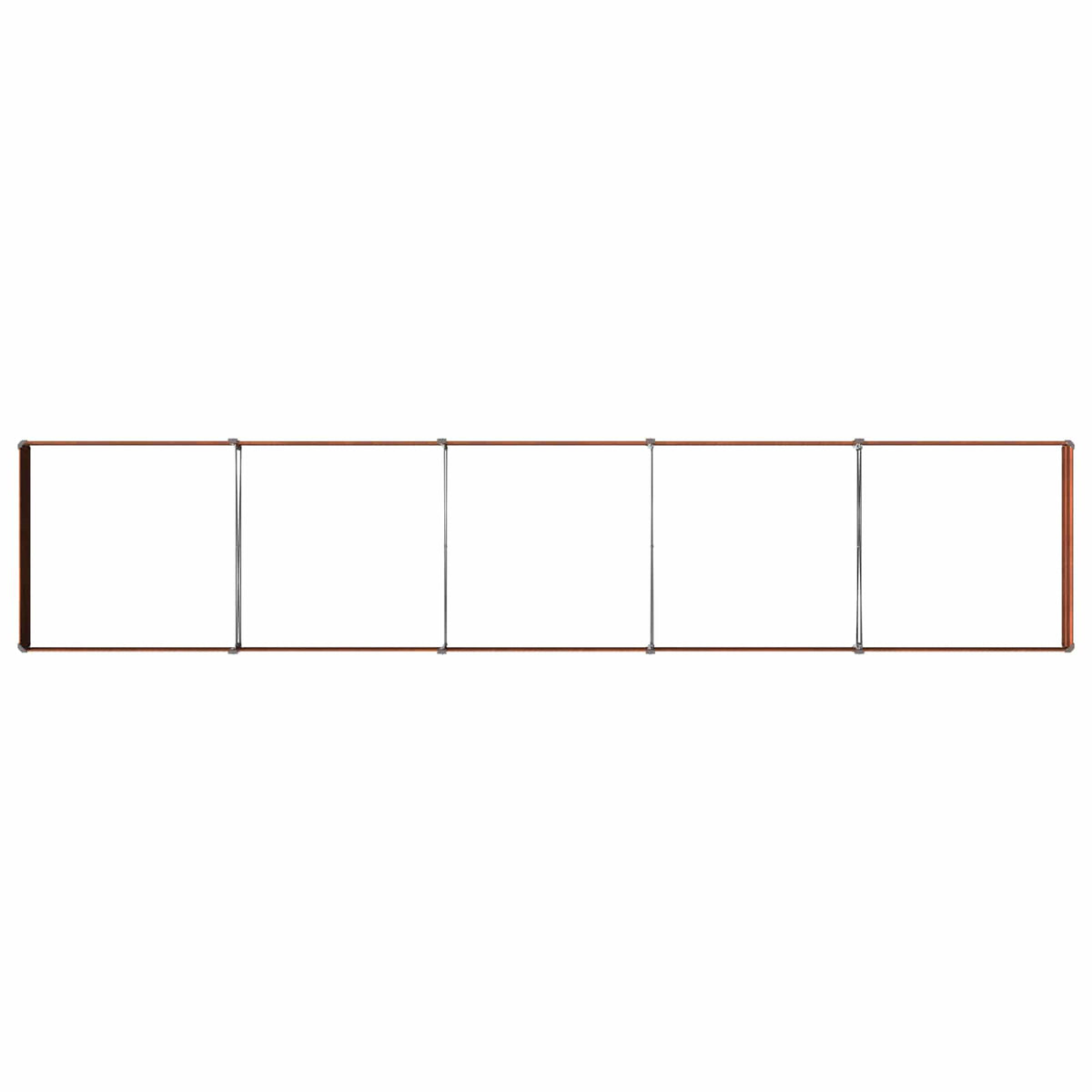 Verhoogd Tuinbed Roestig 400 x 80 x 24 cm corton