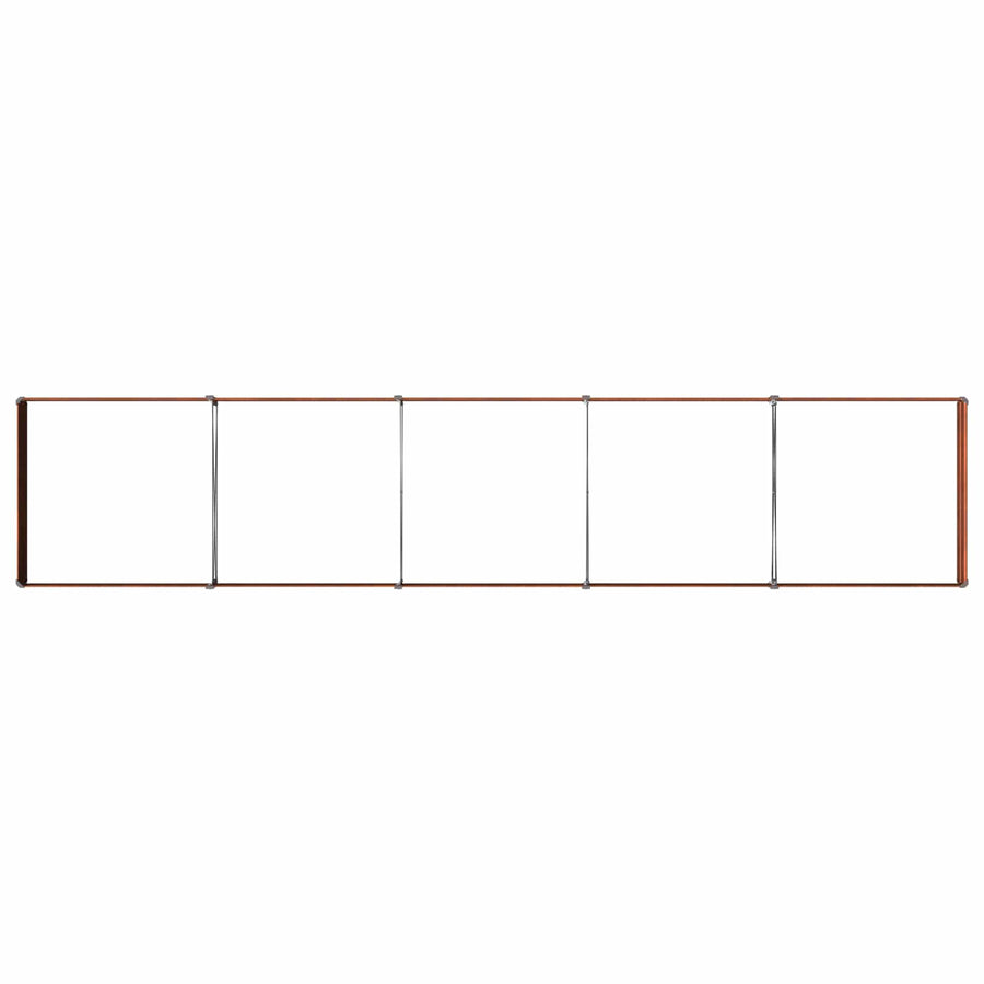 Verhoogd Tuinbed Roestig 400 x 80 x 24 cm corton