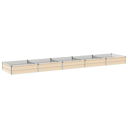 Verhoogd Tuinbed Ivoor 400 x 80 x 24 cm koudgewalst staal