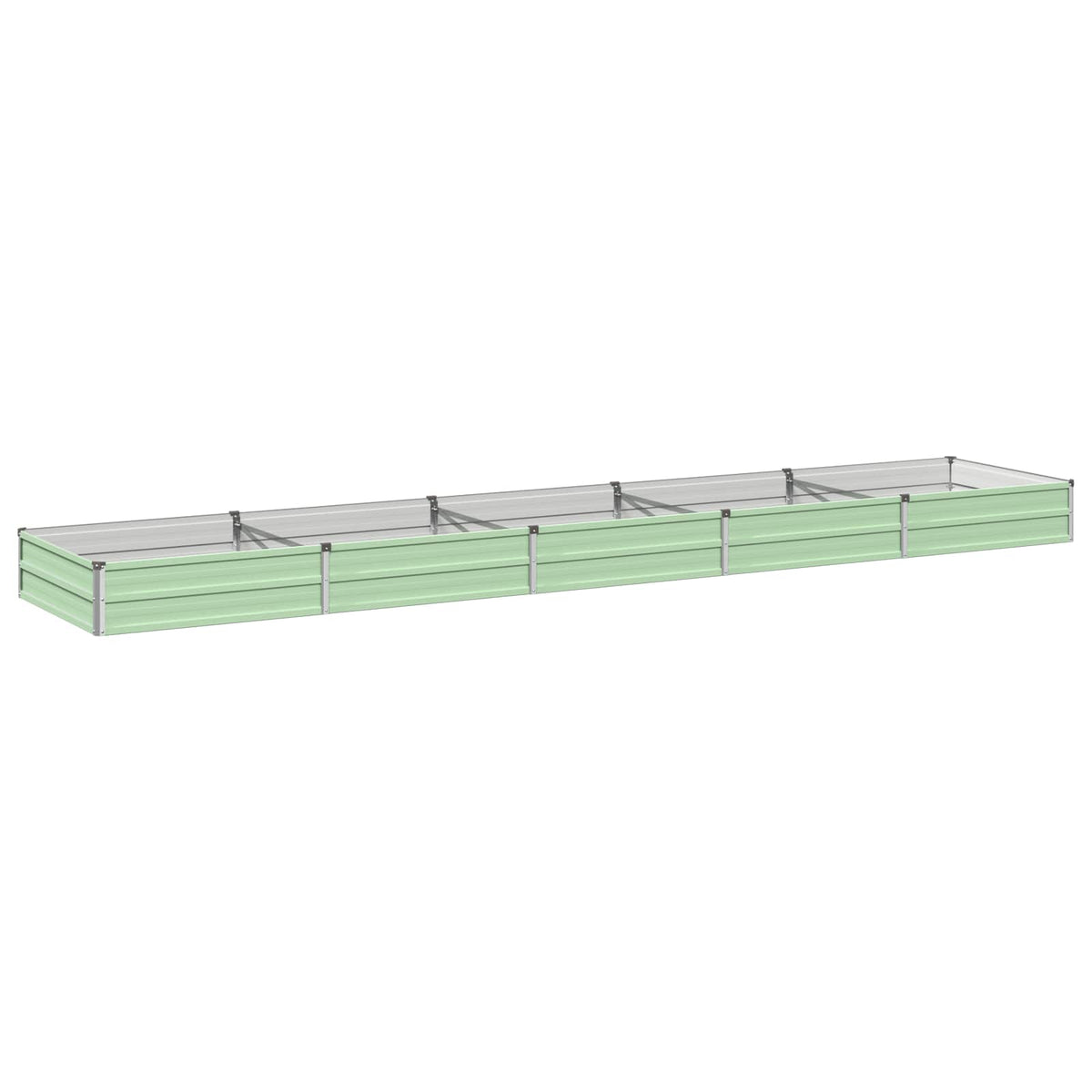 Verhoogd Tuinbed Pastelgroen 400 x 80 x 24 cm koudgewalst staal