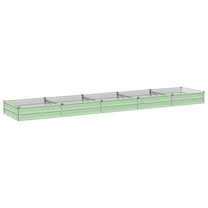 Verhoogd Tuinbed Pastelgroen 400 x 80 x 24 cm koudgewalst staal