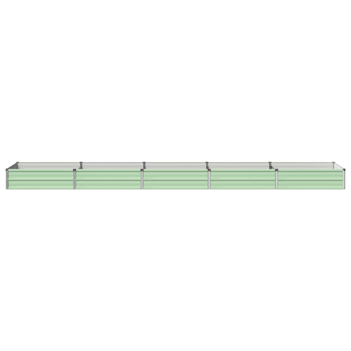 Verhoogd Tuinbed Pastelgroen 400 x 80 x 24 cm koudgewalst staal