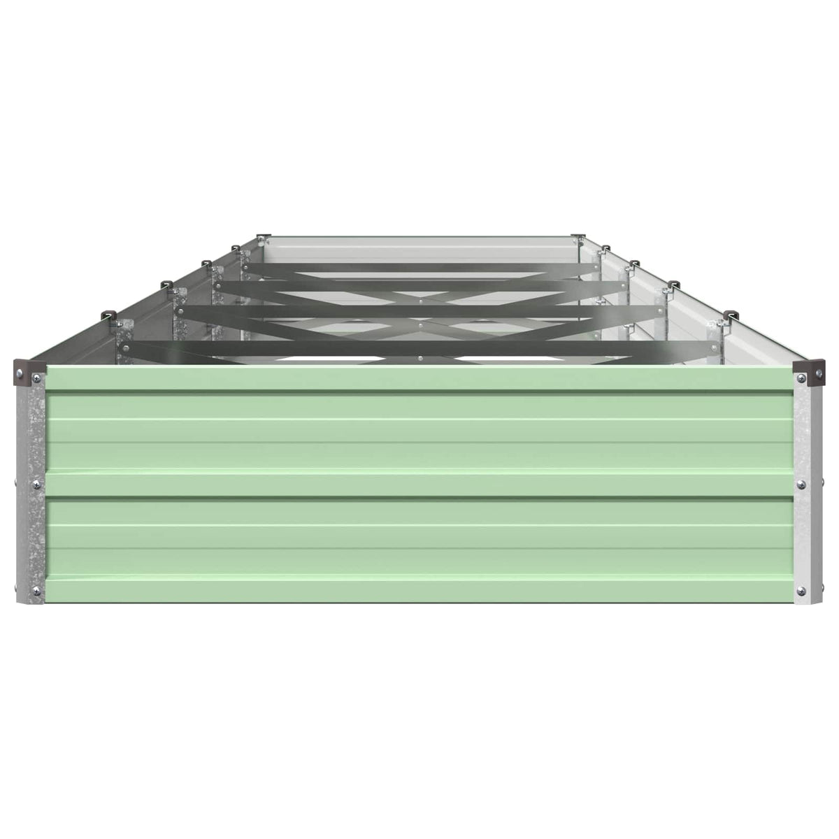 Verhoogd Tuinbed Pastelgroen 400 x 80 x 24 cm koudgewalst staal