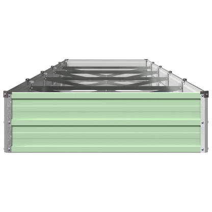Verhoogd Tuinbed Pastelgroen 400 x 80 x 24 cm koudgewalst staal