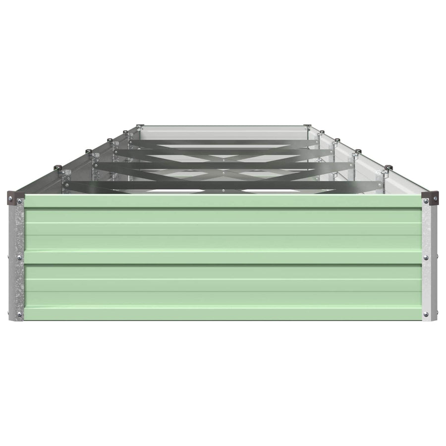 Verhoogd Tuinbed Pastelgroen 400 x 80 x 24 cm koudgewalst staal