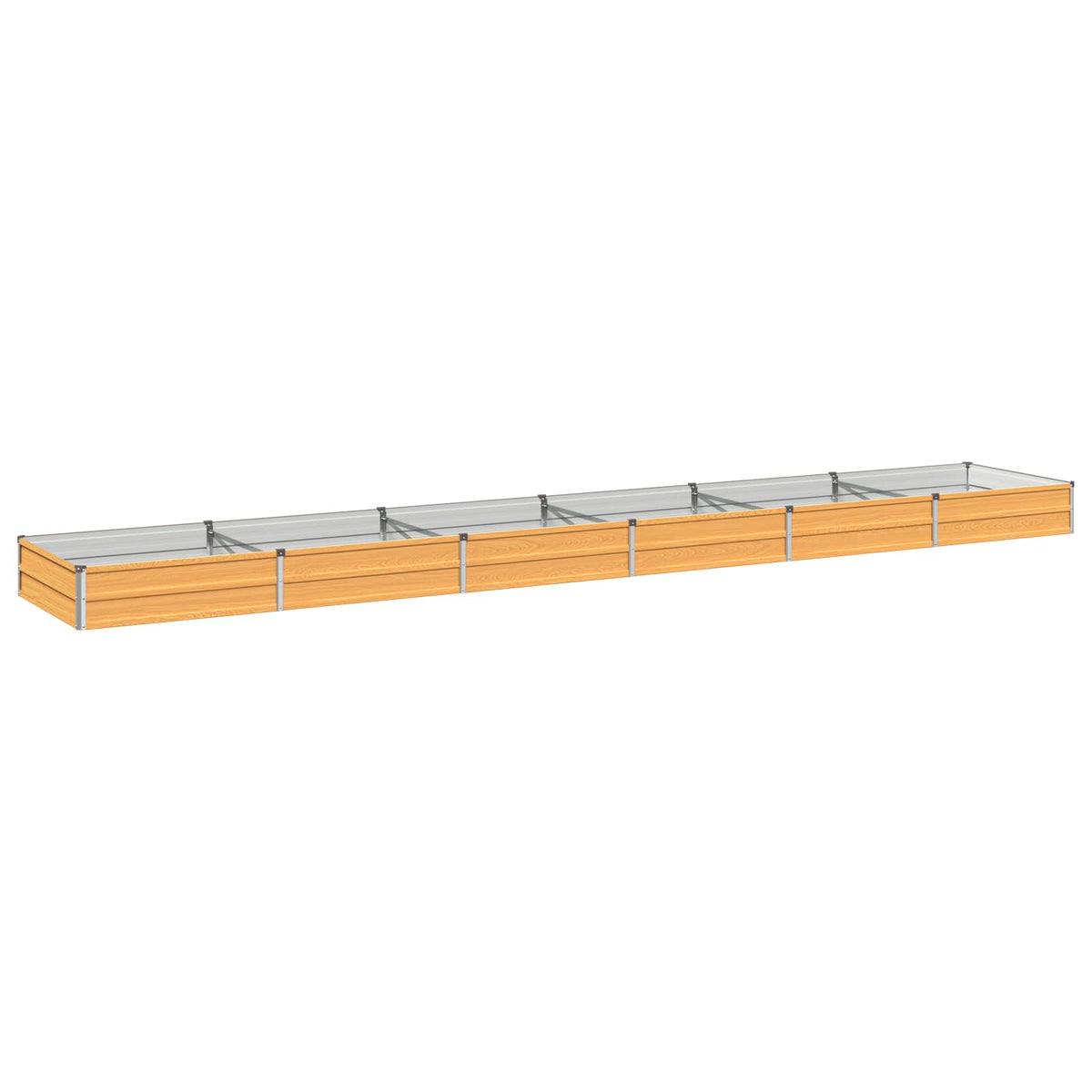 Verhoogd Tuinbed Naturel 480 x 80 x 24 cm koudgewalst staal