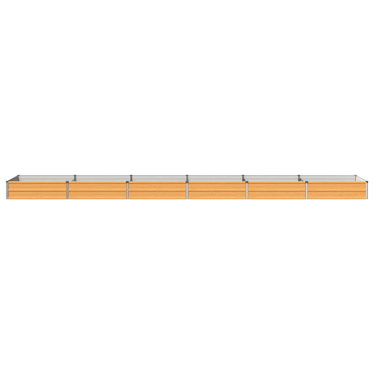 Verhoogd Tuinbed Naturel 480 x 80 x 24 cm koudgewalst staal
