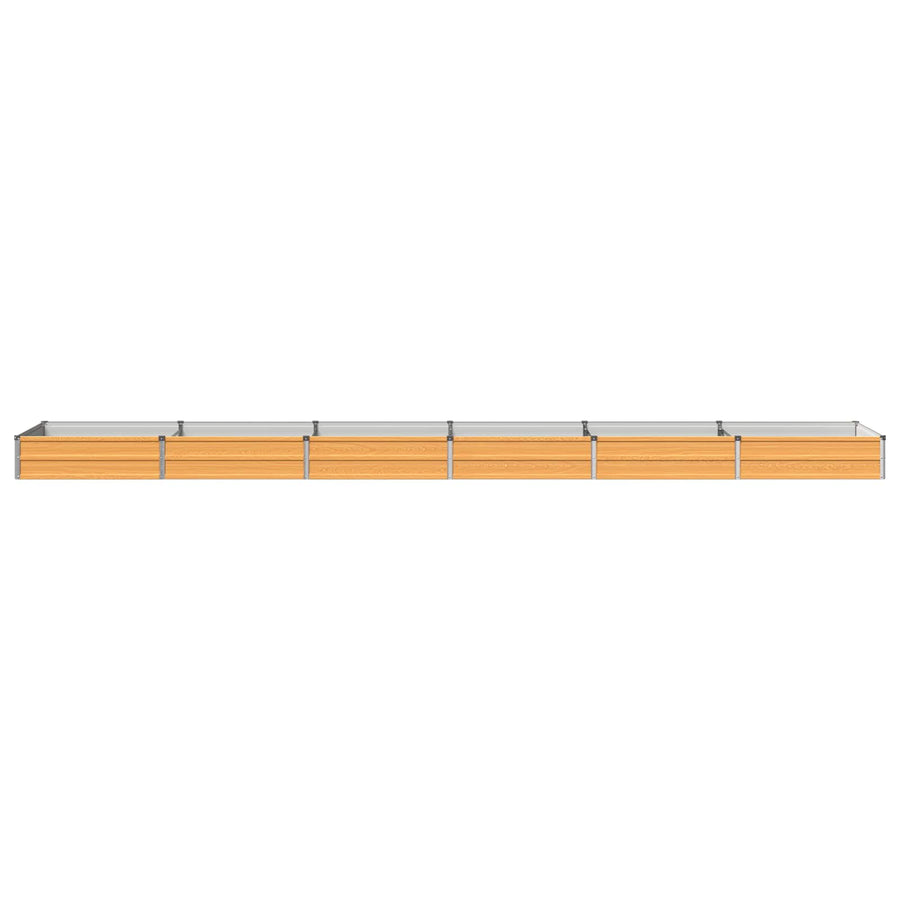 Verhoogd Tuinbed Naturel 480 x 80 x 24 cm koudgewalst staal