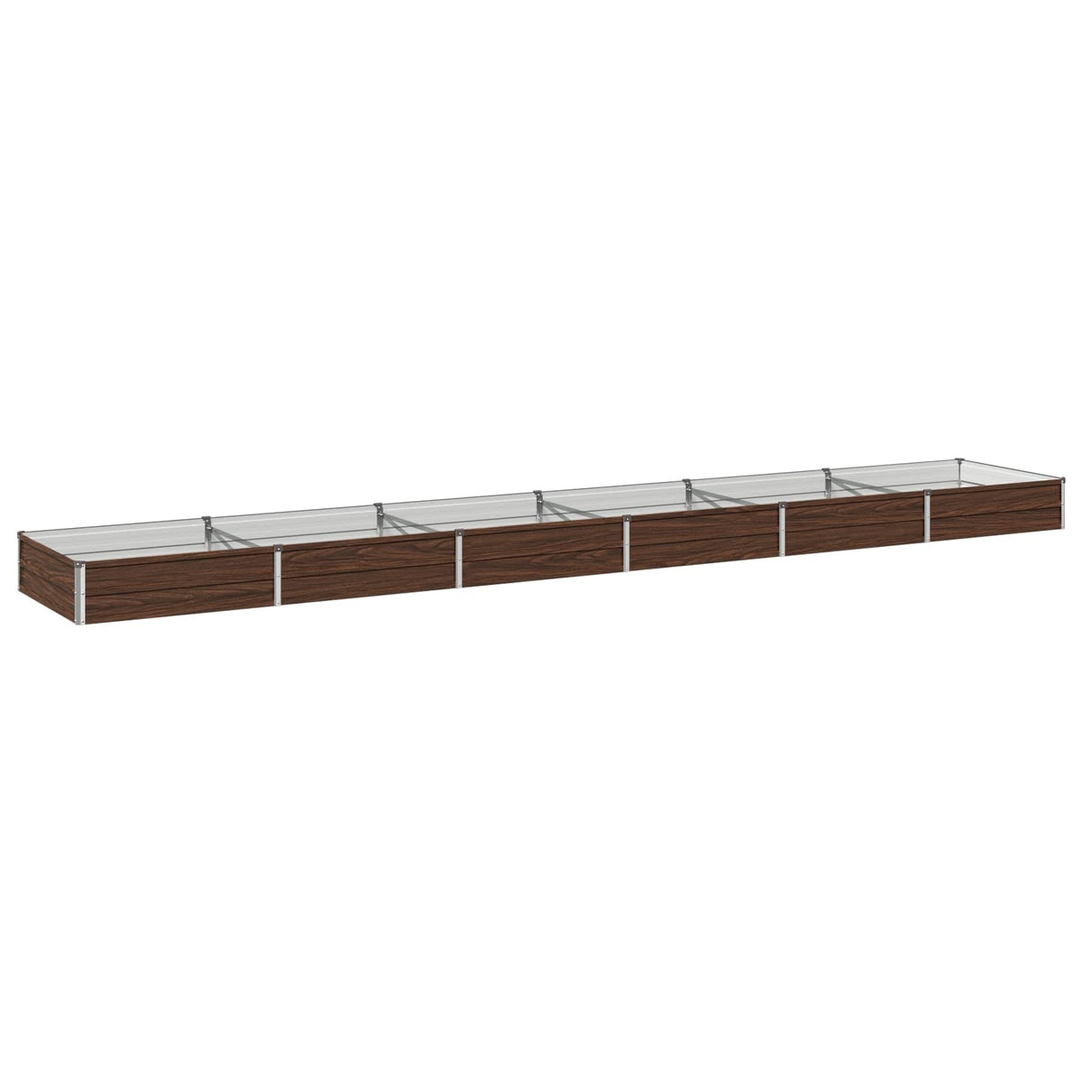 Verhoogd Tuinbed Zwart 480 x 80 x 24 cm koudgewalst staal