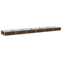 Verhoogd Tuinbed Zwart 480 x 80 x 24 cm koudgewalst staal