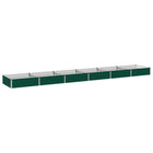 Verhoogd tuinbed groen 480x80x24 cm staal