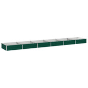 Verhoogd tuinbed groen 480x80x24 cm staal