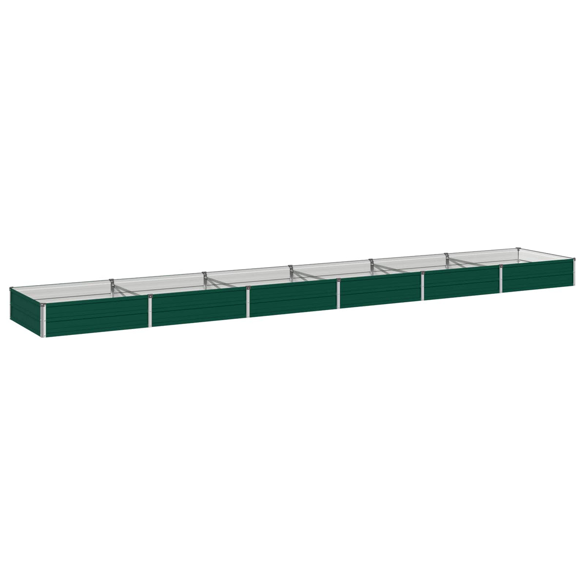 Verhoogd Tuinbed Groen 480 x 80 x 24 cm koudgewalst stalen