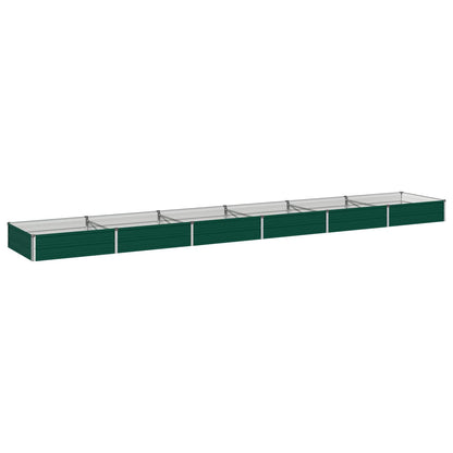 Verhoogd Tuinbed Groen 480 x 80 x 24 cm koudgewalst stalen