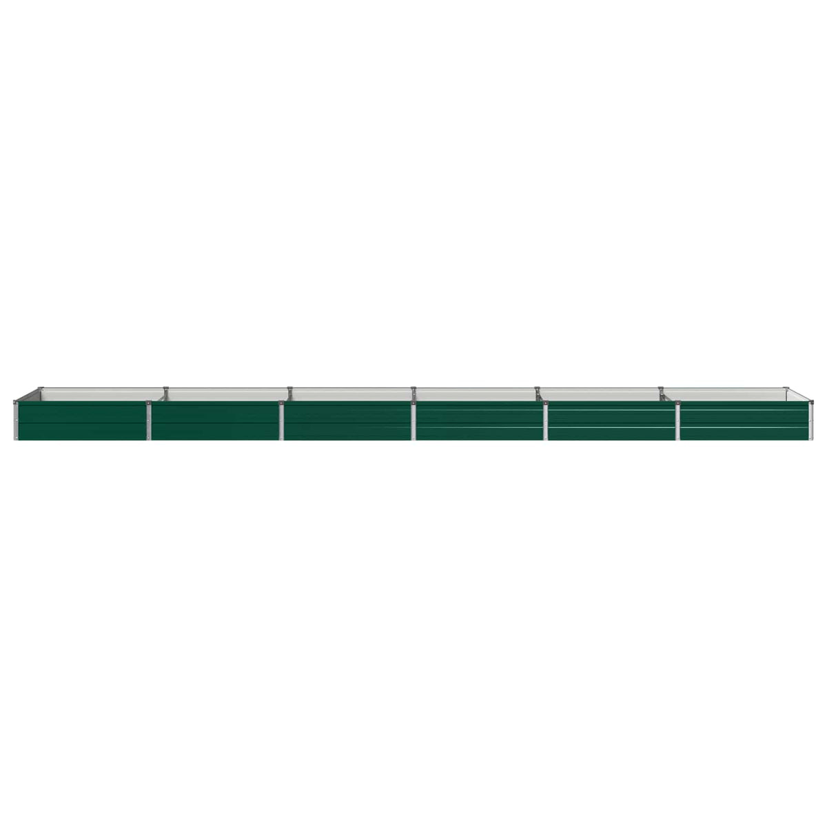 Verhoogd Tuinbed Groen 480 x 80 x 24 cm koudgewalst stalen