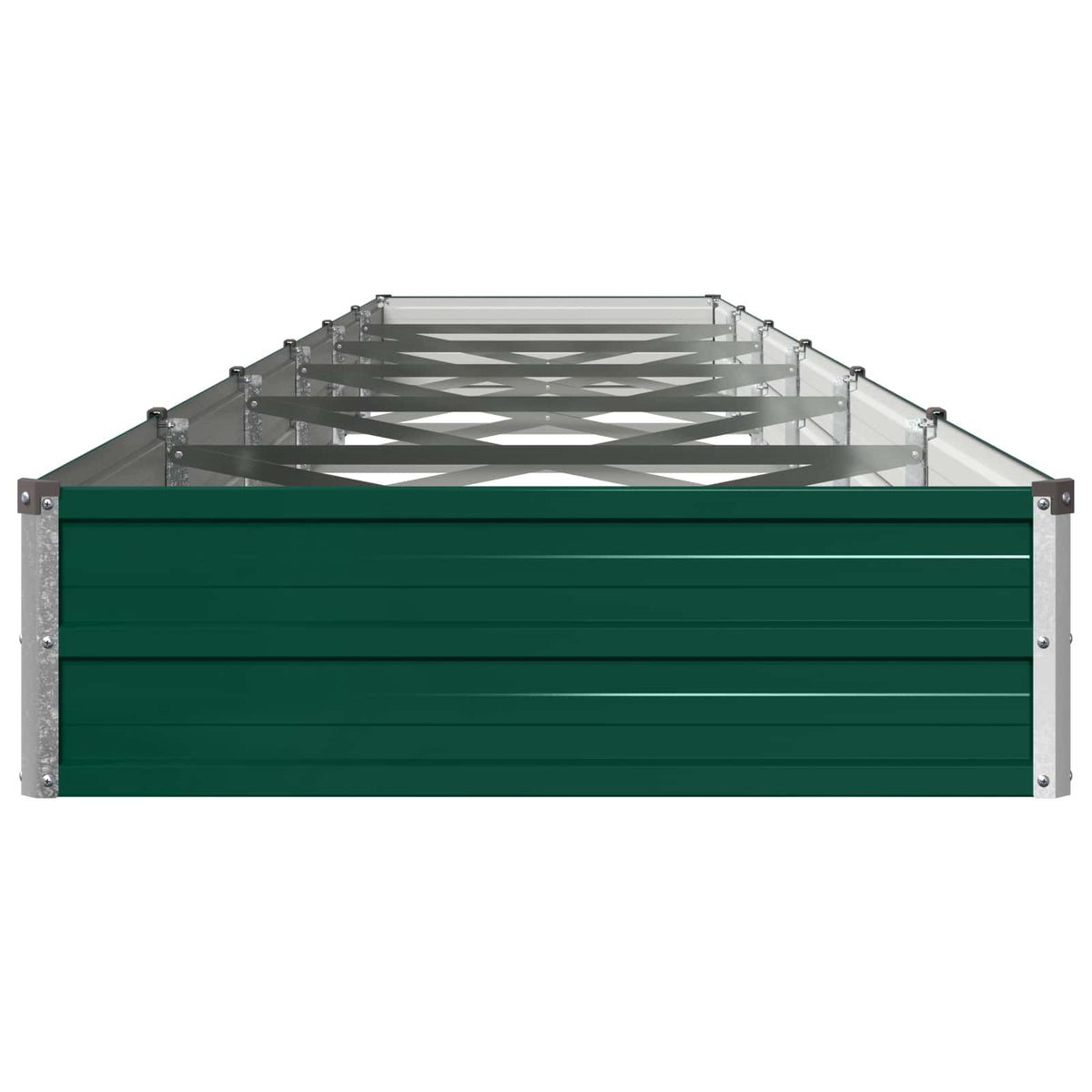 Verhoogd Tuinbed Groen 480 x 80 x 24 cm koudgewalst stalen