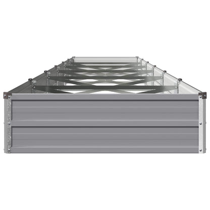 Verhoogd Tuinbed Grijs 480 x 80 x 24 cm koudgewalst staal
