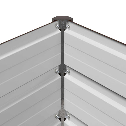 Verhoogd Tuinbed Bruin 480 x 80 x 24 cm koudgewalst staal