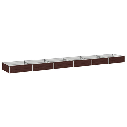 Verhoogd Tuinbed Bruin 480 x 80 x 24 cm koudgewalst staal