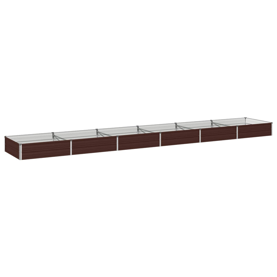 Verhoogd Tuinbed Bruin 480 x 80 x 24 cm koudgewalst staal