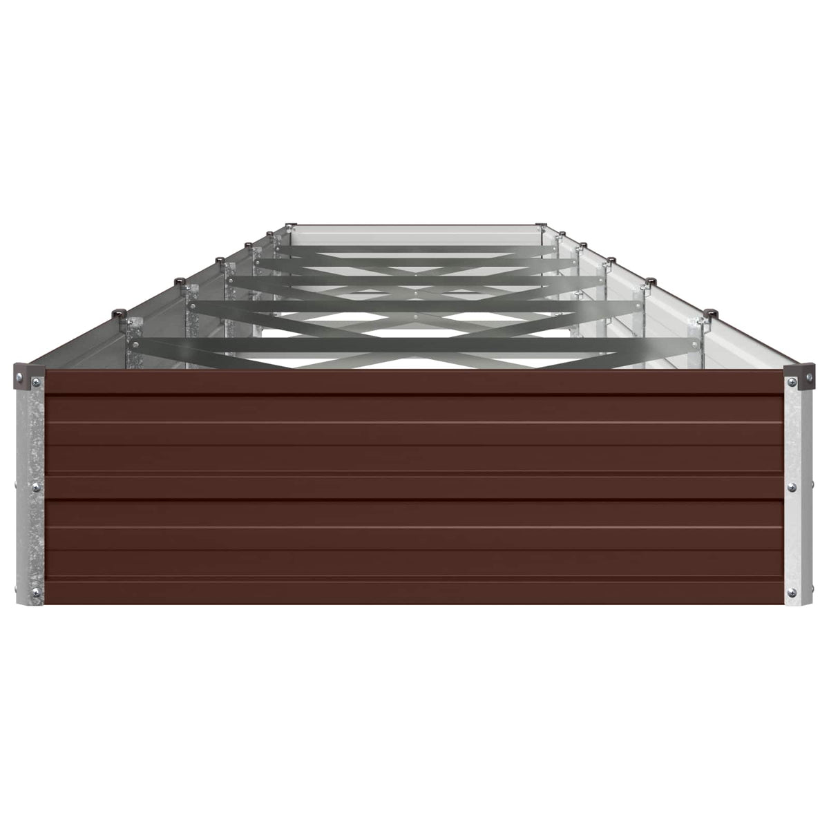 Verhoogd Tuinbed Bruin 480 x 80 x 24 cm koudgewalst staal